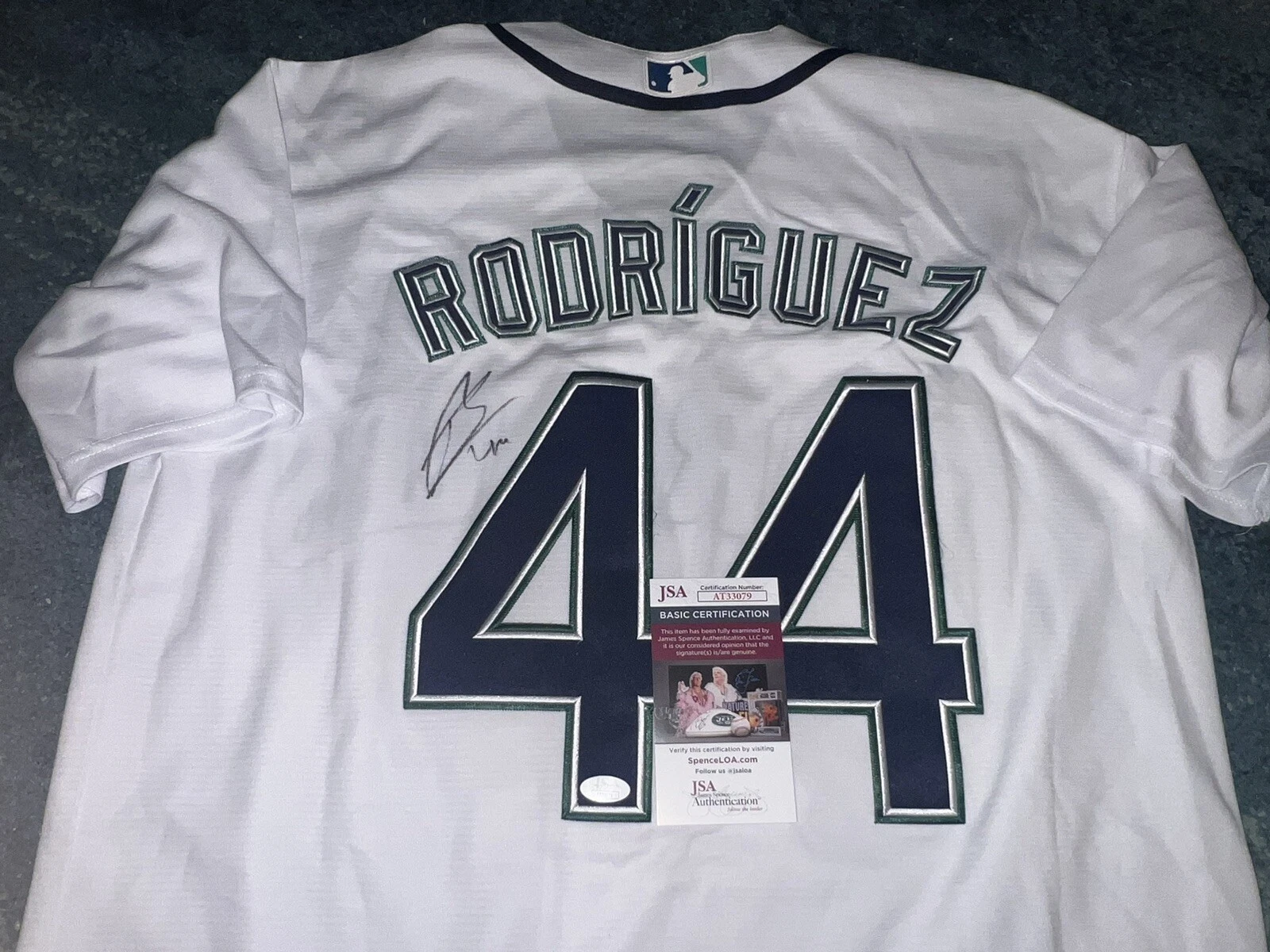 Julio Rodriguez Signed Seattle Mariners Jersey Superstar Slugger JSA Auth