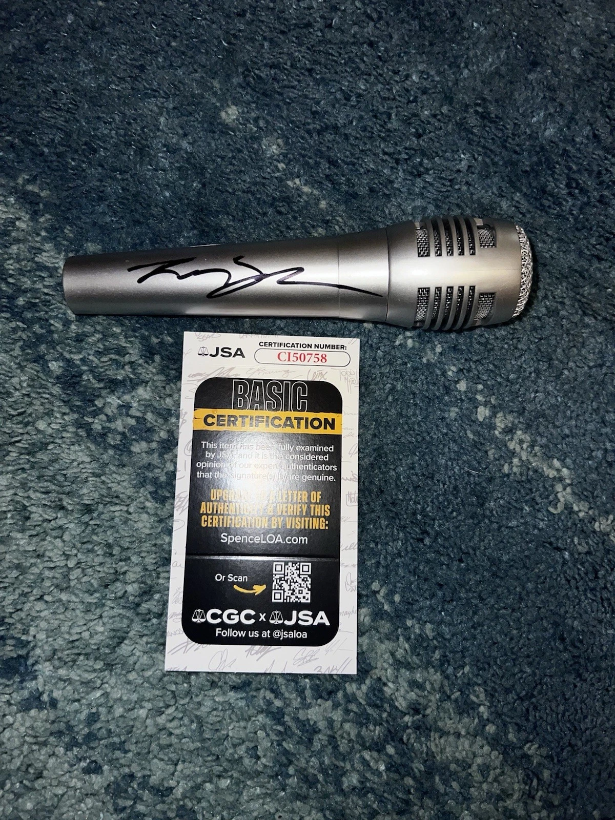Trey Songz Signed Microphone Rap R&B Superstar Legend JSA Auth #2