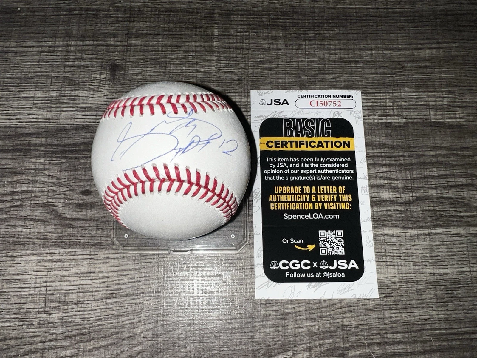 Joe Sakic Signed Official Major League Baseball Colorado Avalanche JSA Auth