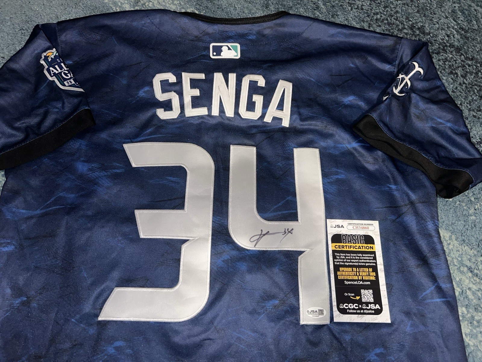 Kodai Senga Signed 2023 All Star Game Jersey Star Ace New York Mets JSA Auth