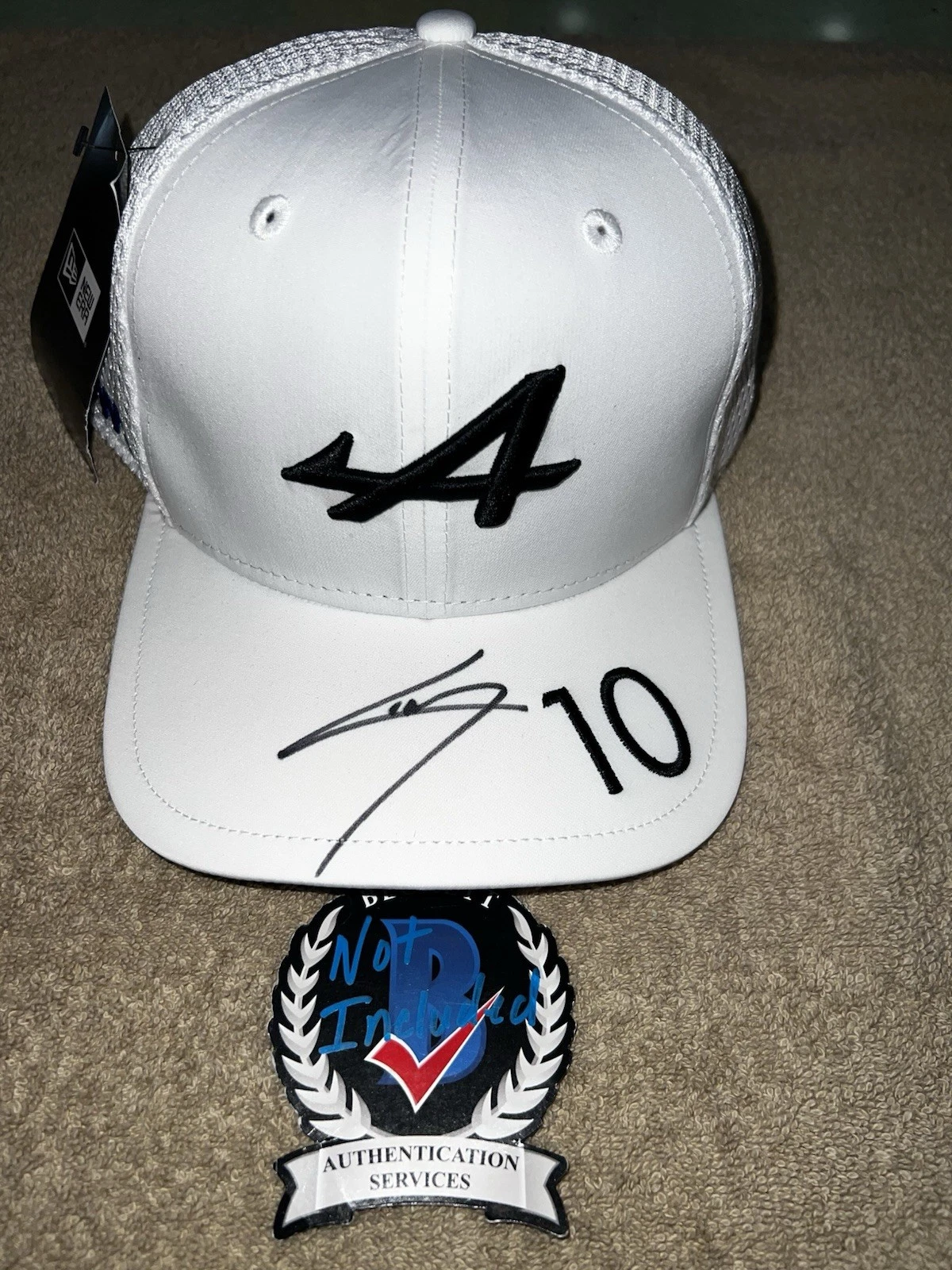 Pierre Gasly Signed Alpine Racing Hat #10 F1 Superstar Beckett