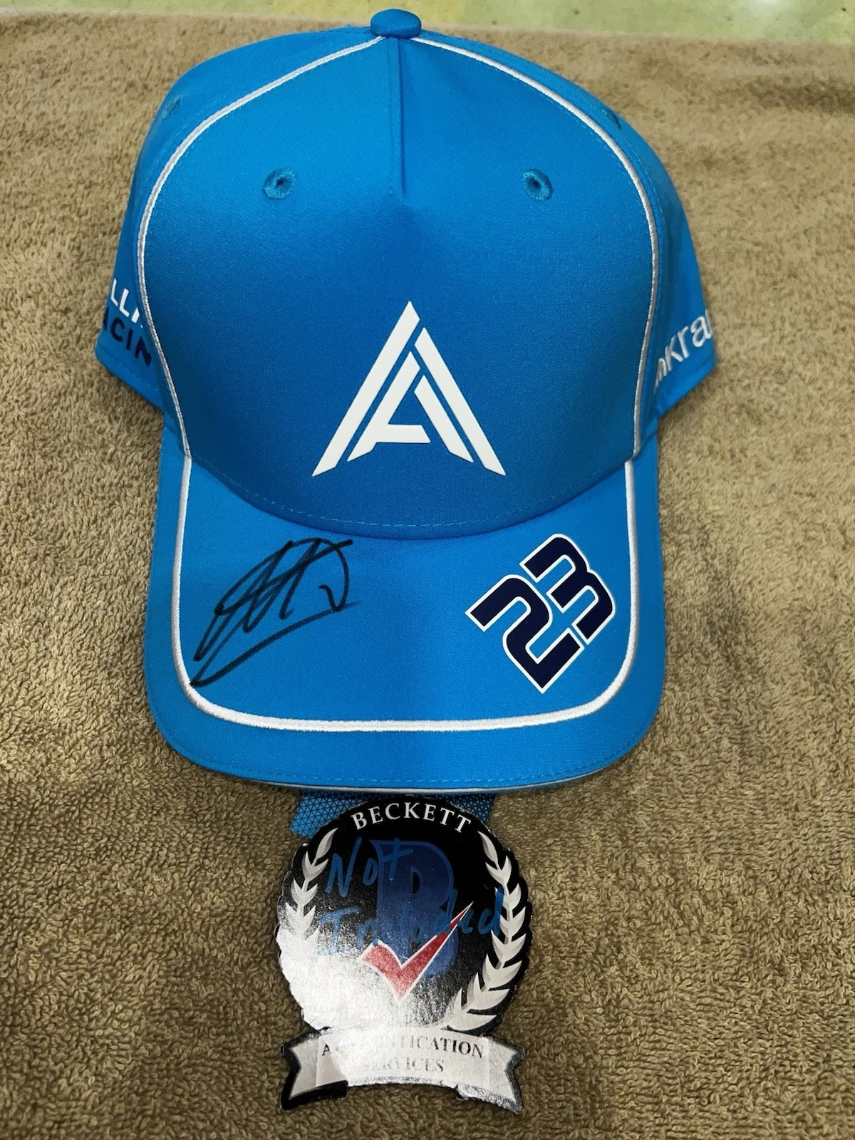 Alex Albon Signed Williams Racing Hat #23 F1 Superstar Beckett #3
