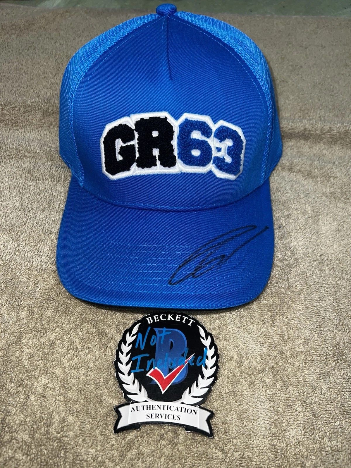 George Russell Signed Official Mercedes Racing Hat F1 Superstar #63 GR Beckett