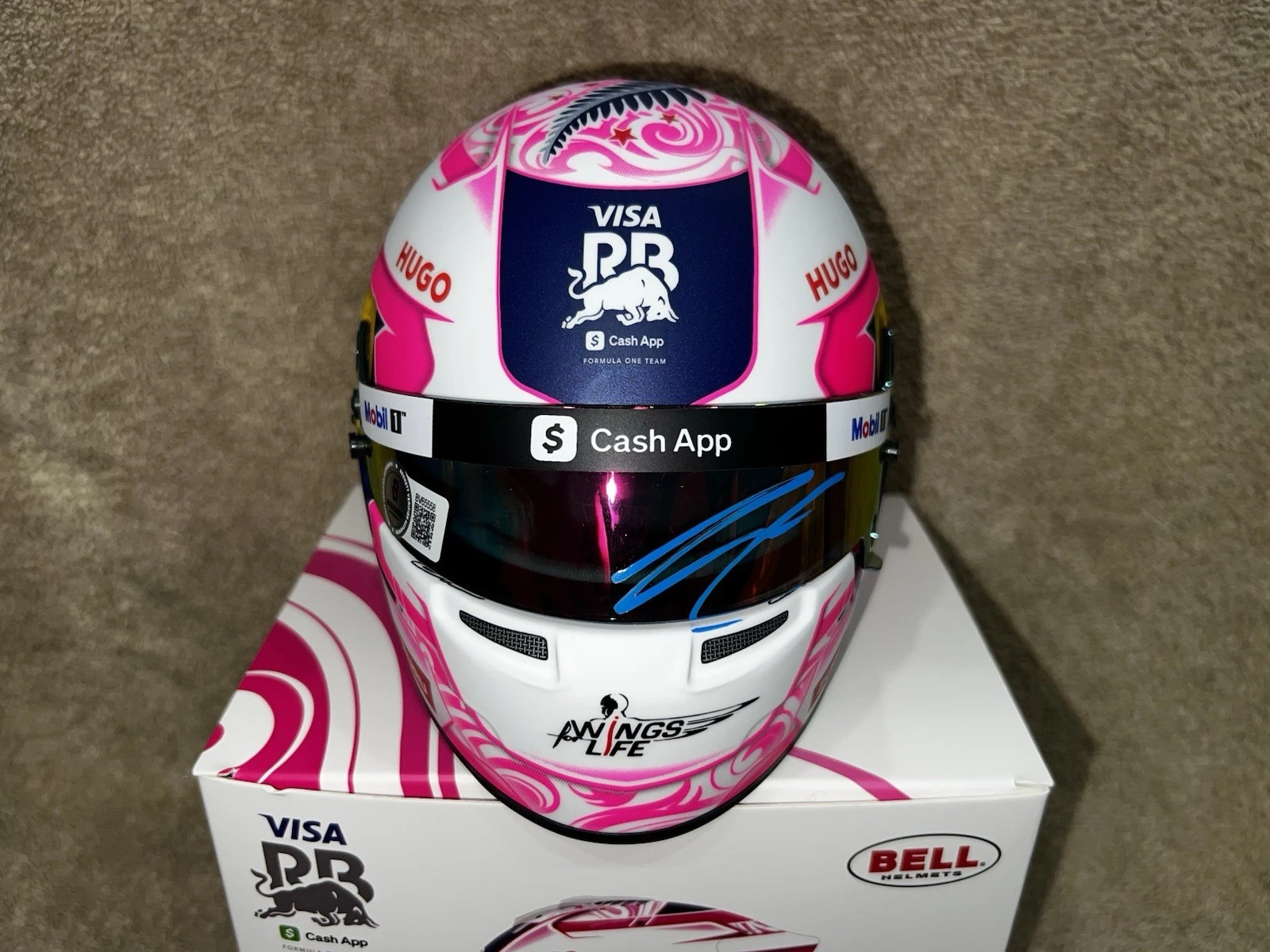 Liam Lawson Signed Official 2025 Season Mini Helmet 1:2 Racing Bulls Beckett