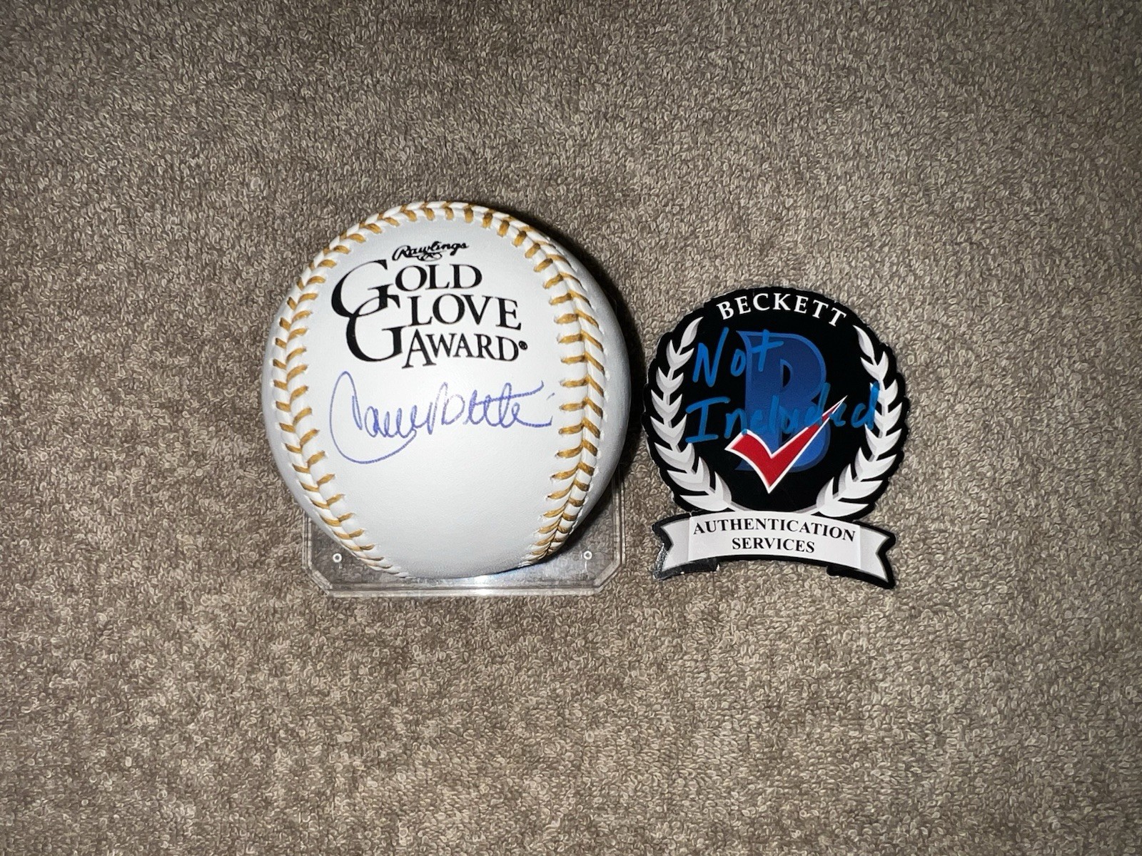 Carlos Beltran Signed Official Gold Glove Baseball New York Mets Beckett