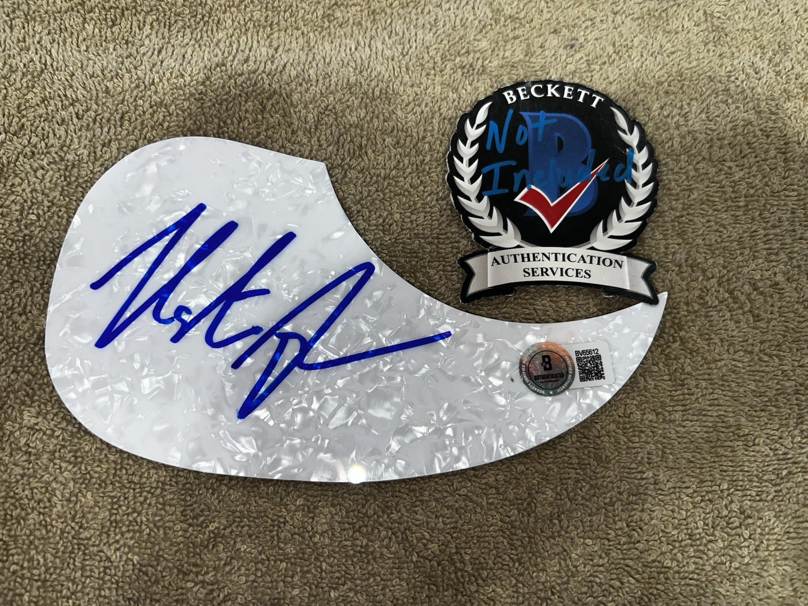 Nate Smith Signed Acoustic Pickguard Country Music Superstar Beckett #2