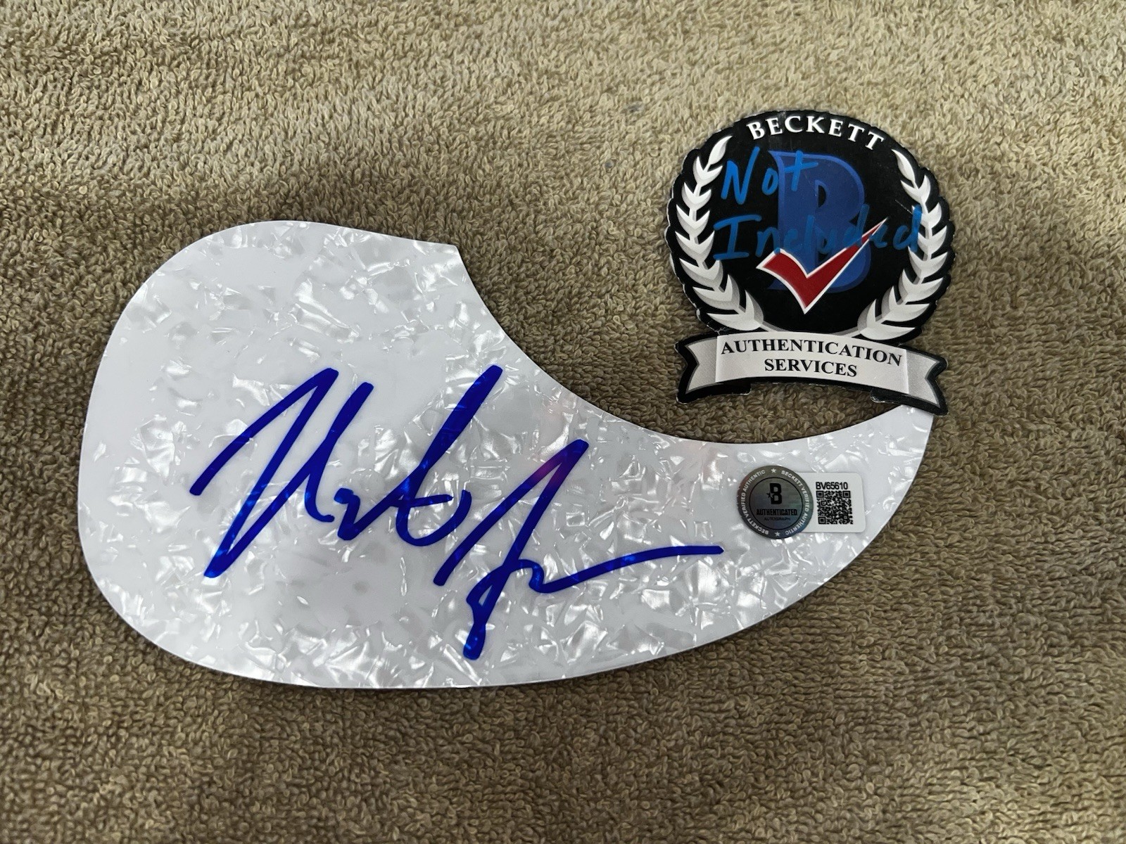 Nate Smith Signed Acoustic Pickguard Country Music Superstar Beckett #4