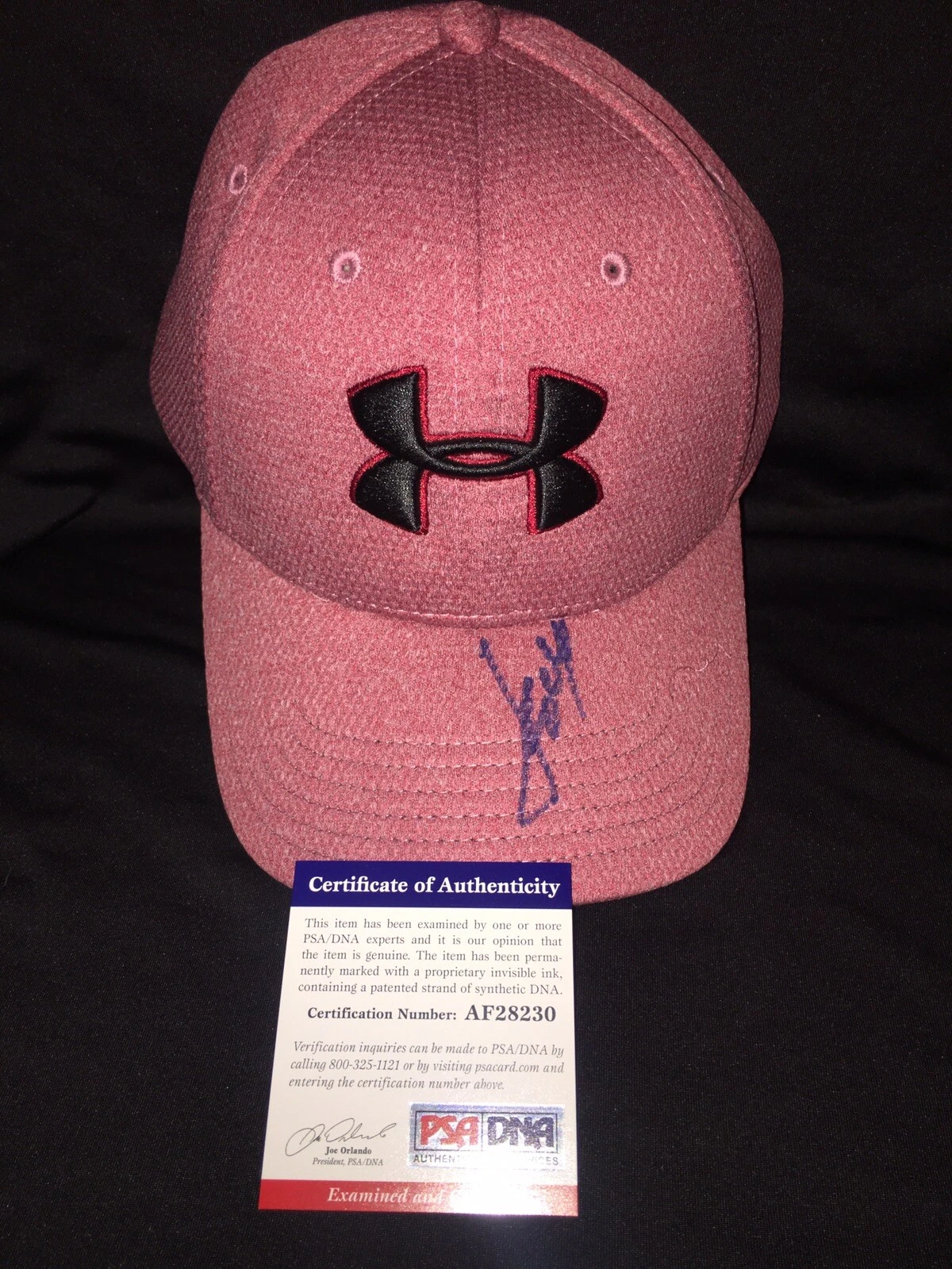 Jordan Spieth Signed Official Under Armour Hat Masters Champ PSA/DNA