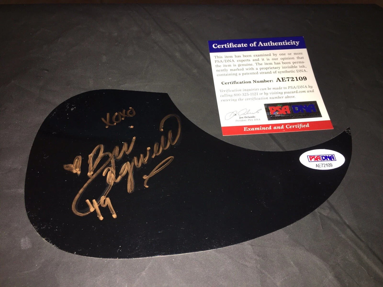 Bri Bagwell Signed Acoustic Pickguard Country Music “if You Were A Cowboy PSA #2