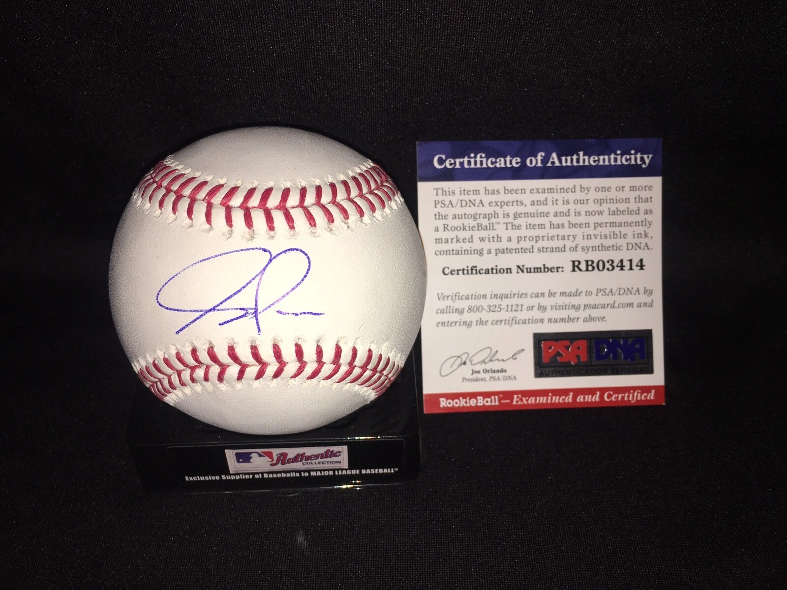 Forrest Whitley Signed Official Major League Baseball Houston Astros Ace PSA/DNA