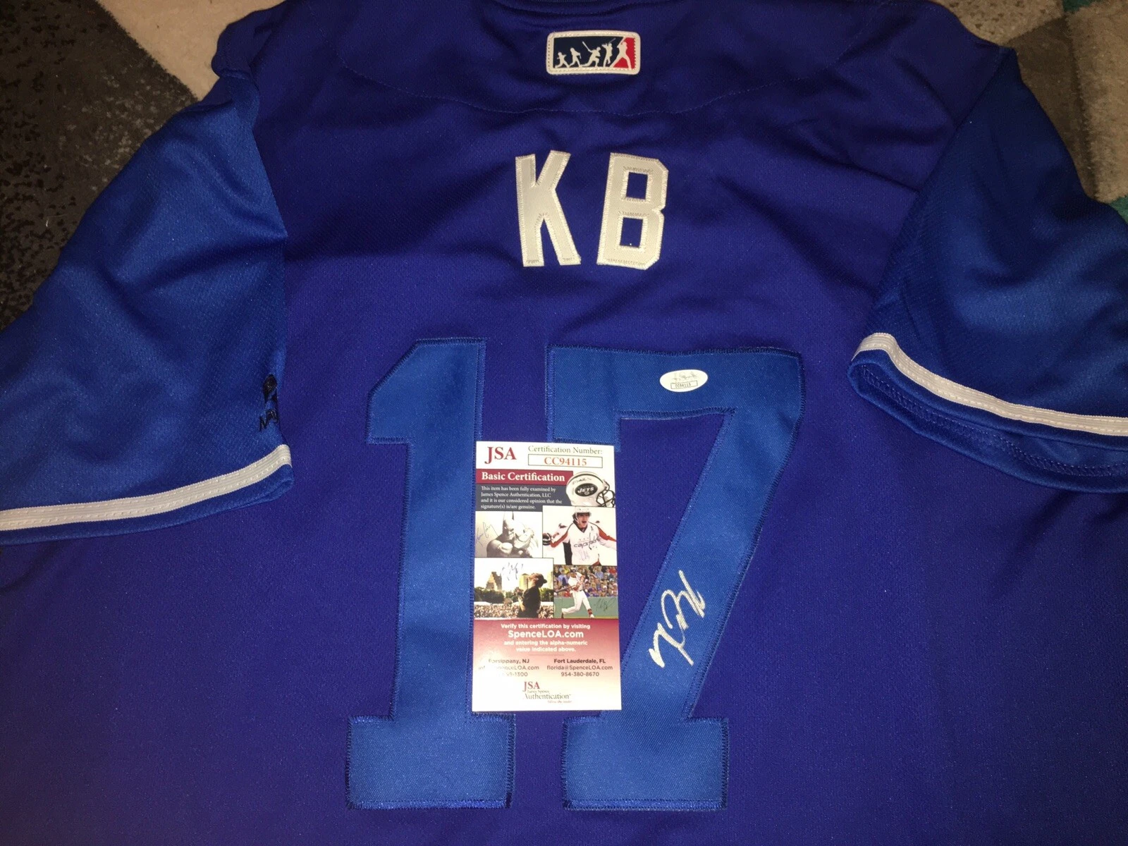 Kris Bryant Signed Chicago Cubs Nickname Jersey Players Weekend KB JSA