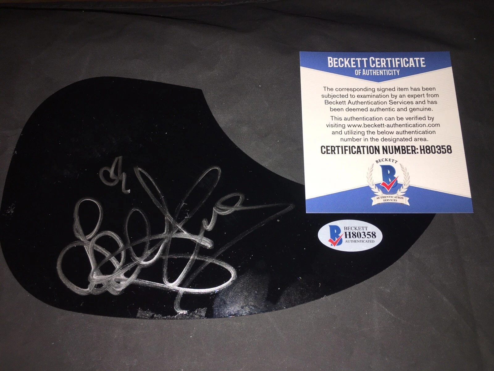 LeAnn Rimes Signed Acoustic Pickguard Country Music Superstar Beckett #1