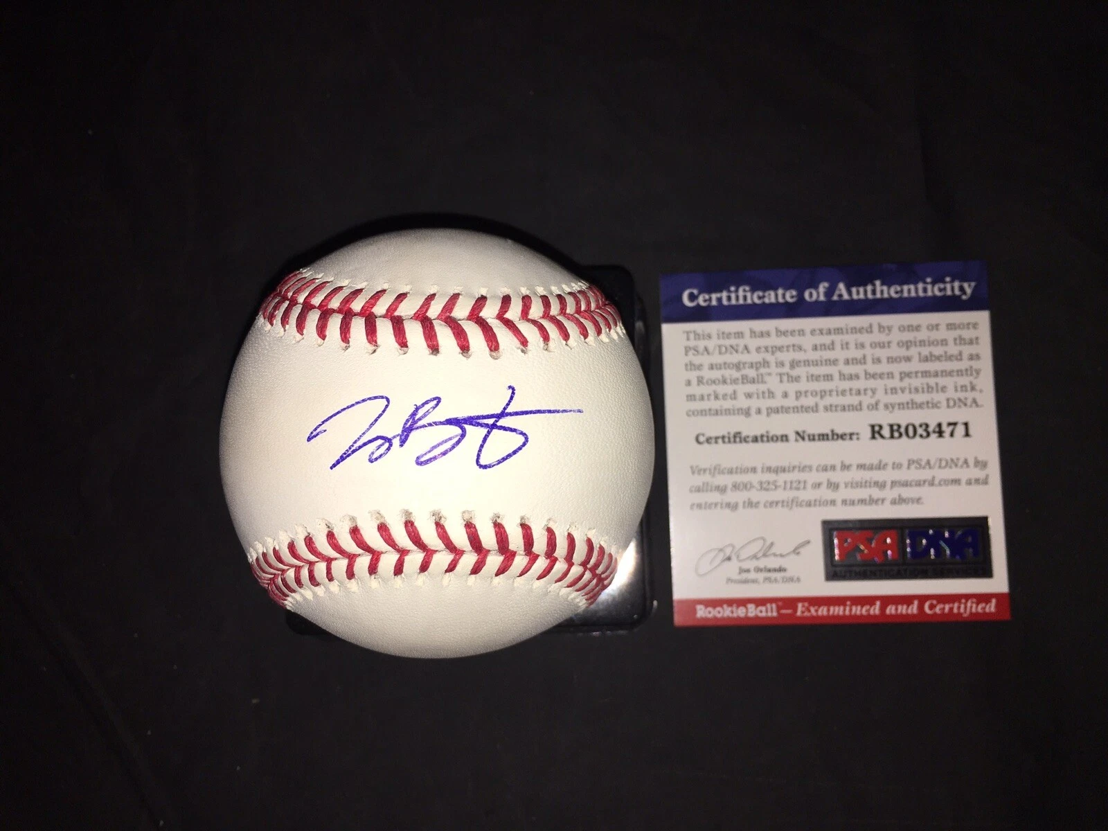 Joey Bart Signed Major League Baseball San Francisco Giants Prospect PSA/DNA #5