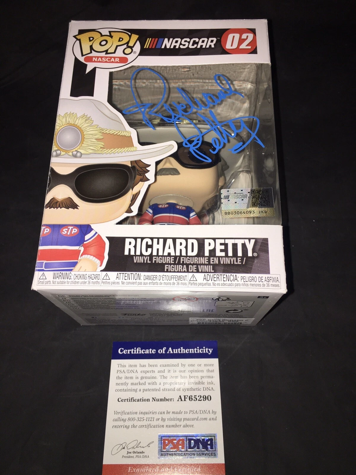 Richard Petty Signed Official NASCAR Funko Pop Vinyl Figure PSA/DNA #2