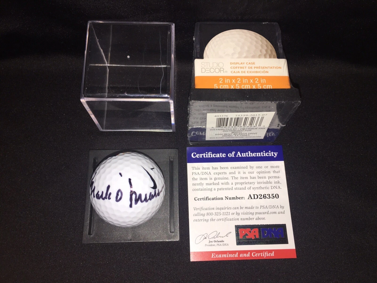 Mark O’Meara Signed Official Hall Of Fame Golf Ball Masters Champ PSA/DNA