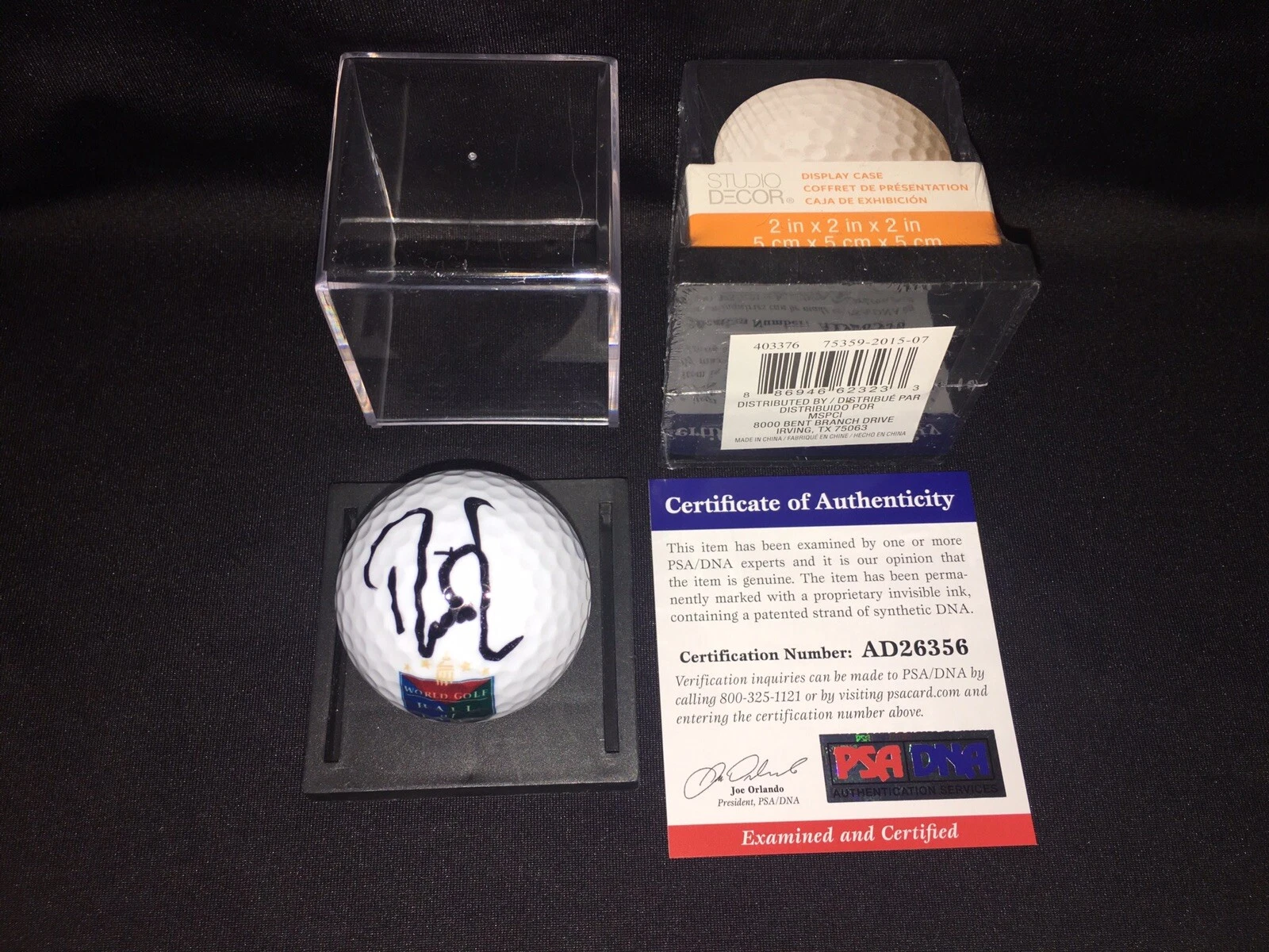 Davis Love Signed Official Hall Of Fame Golf Ball Champ PSA/DNA