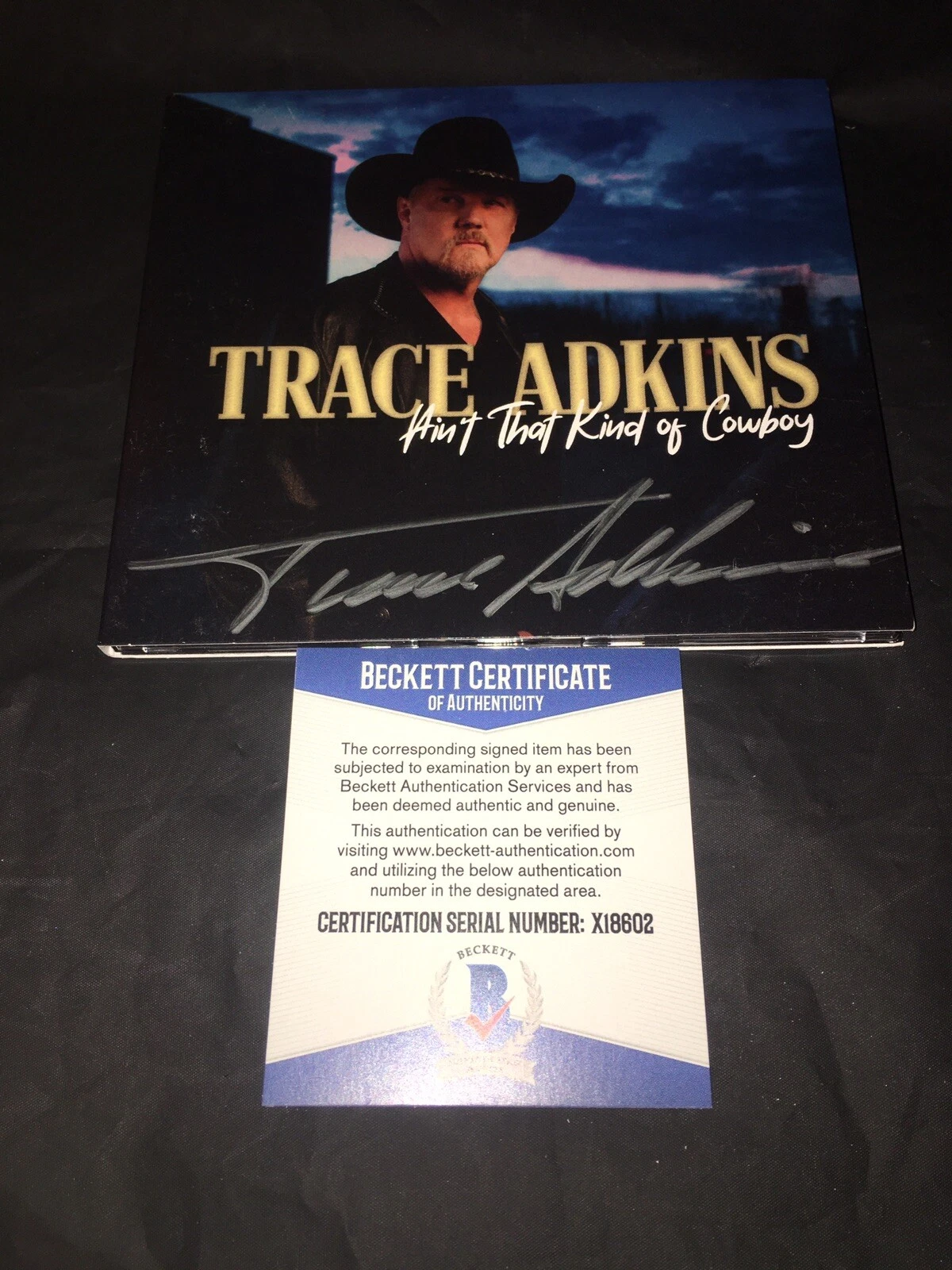 Trace Adkins Signed Ain’t That Kind Of Cowboy CD Country Star Beckett
