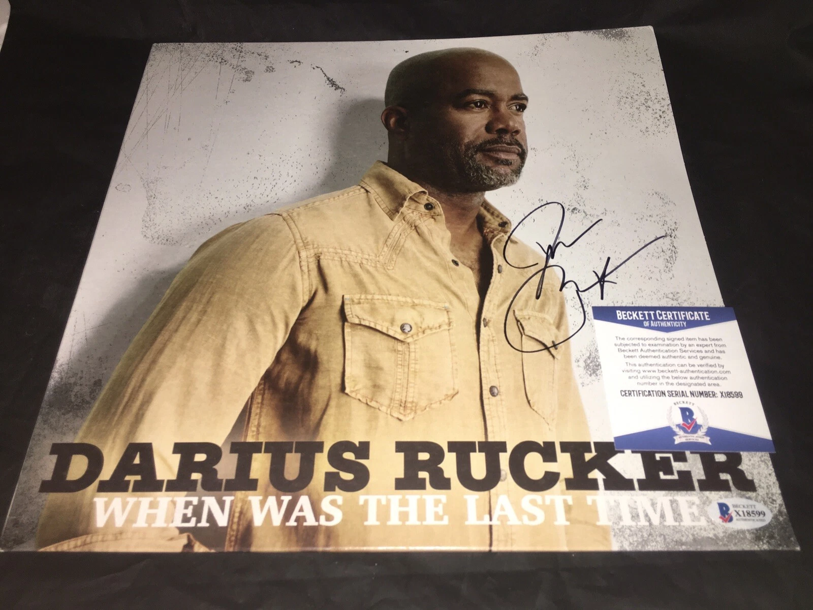 Darius Rucker Signed When Was the Last time Vinyl Album Country Star Beckett