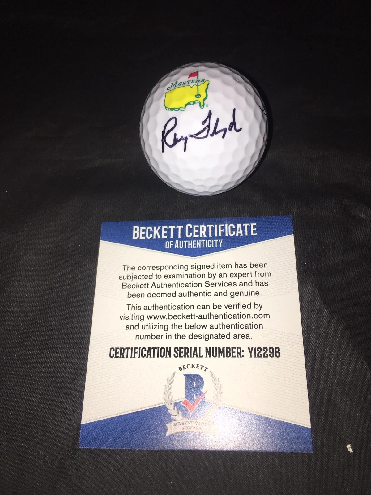 Ray Floyd Signed Official Masters Golf Ball 1976 Champ Beckett #4