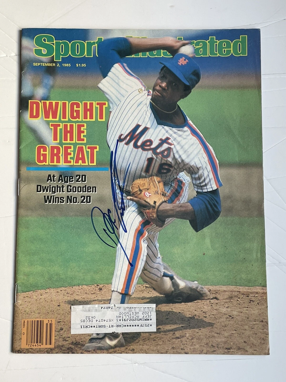 Dwight Doc Gooden SIGNED Auto Sports Illustrated SI New York Mets Dr. K - K9 COA