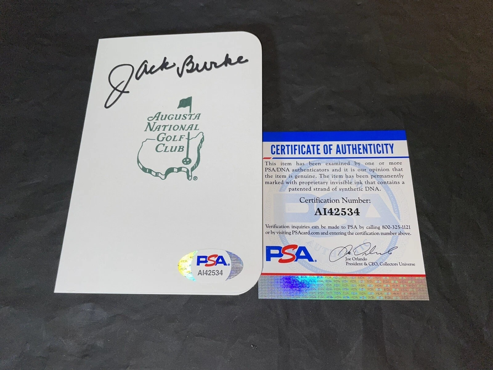 Jack Burke Signed/Auto Masters Scorecard 1956 Masters Champion PSA/DNA #4
