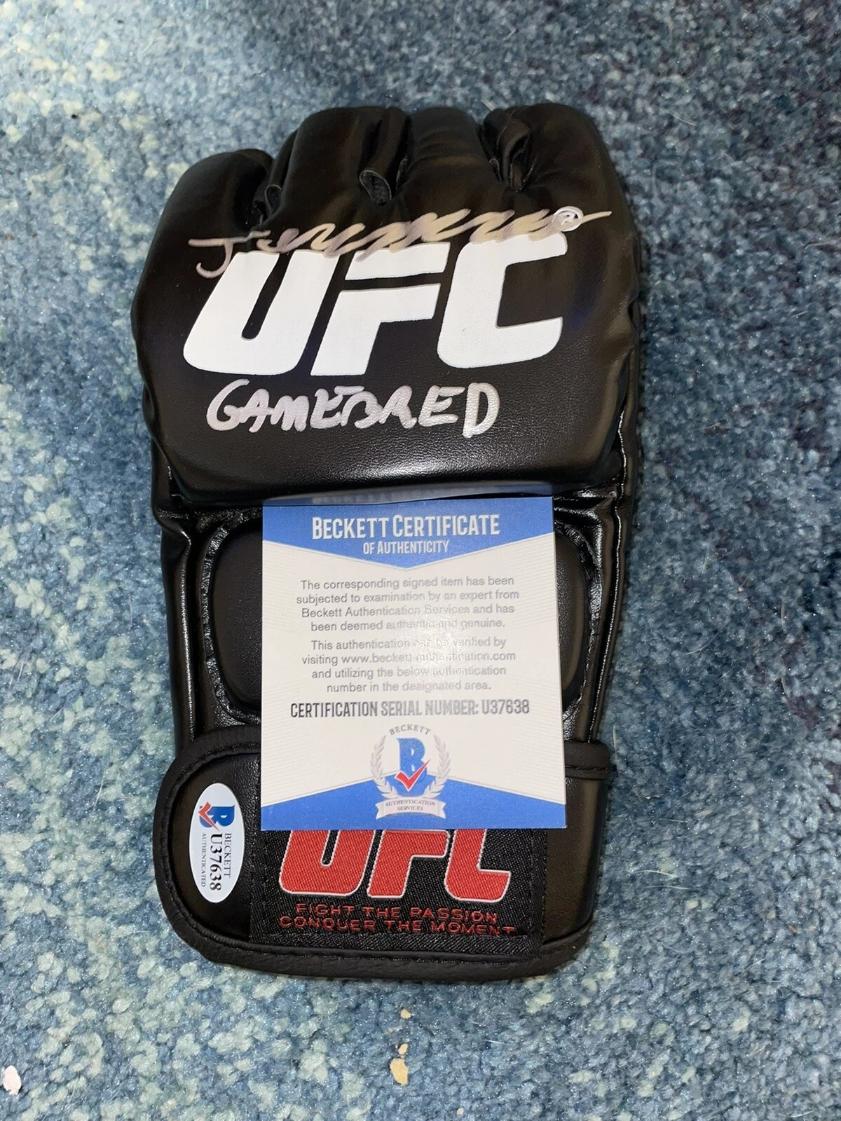 Jorge Masvidal Signed UFC Boxing Glove Champion Baddest Mother Winner Beckett #4