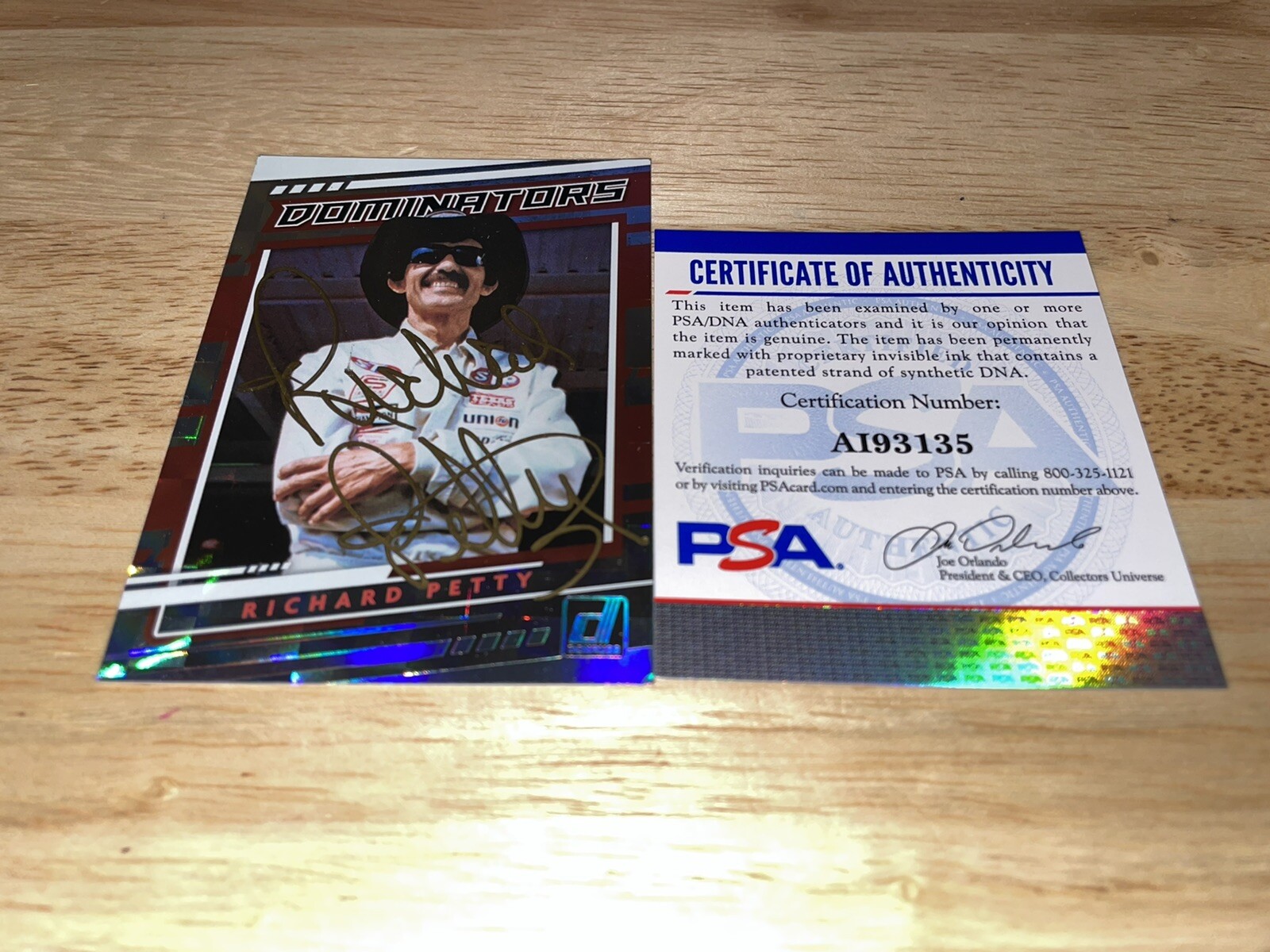 RICHARD PETTY SIGNED TRADING CARD NASCAR LEGEND PSA/DNA #2 COLLECTIBLE MEMORABILIA