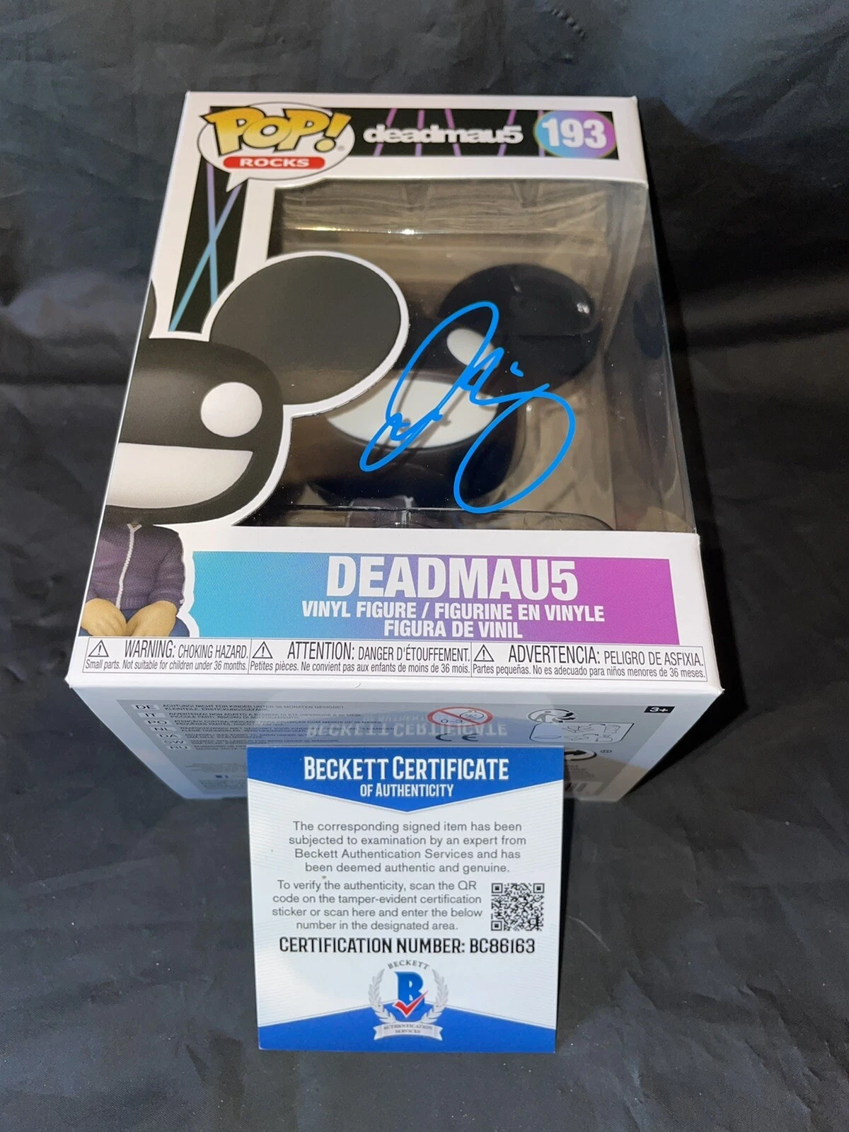 Deadmau5 Signed Official Funko Pop Vinyl Figure World Famous DJ Beckett