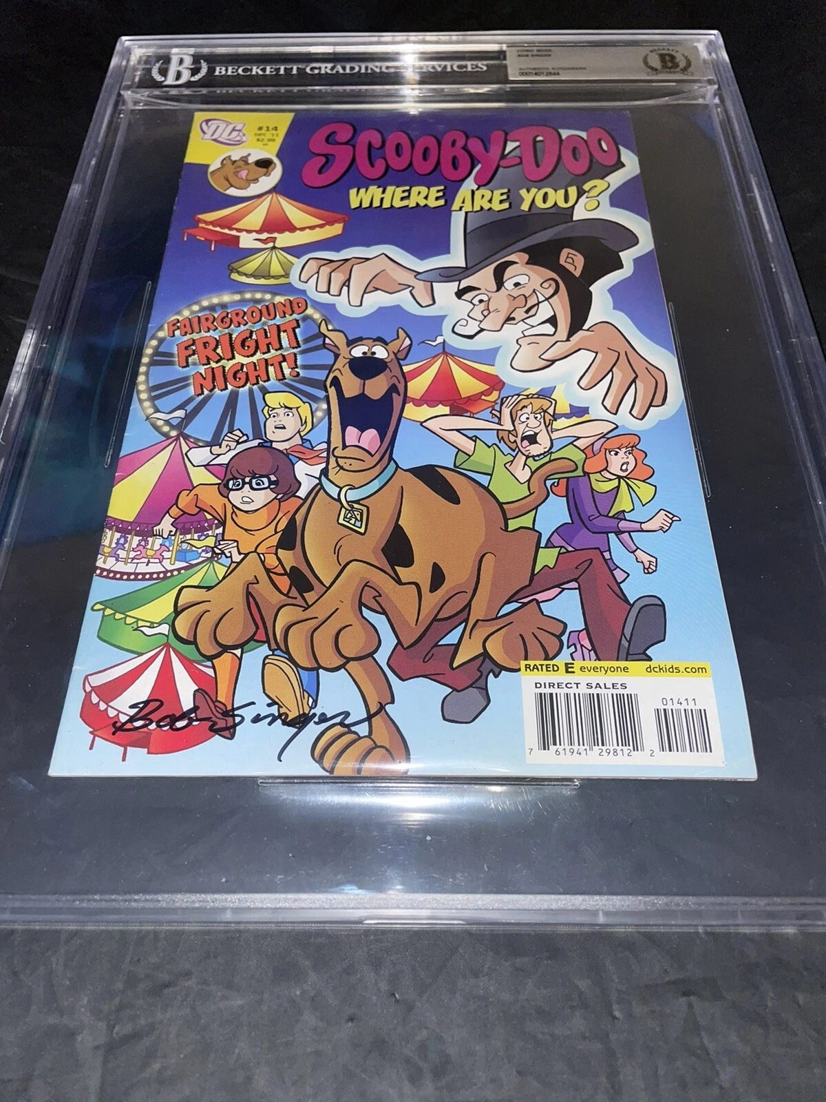 Bob Singer Signed Scooby-Doo Where Are You? Comic Book Beckett Encap #9