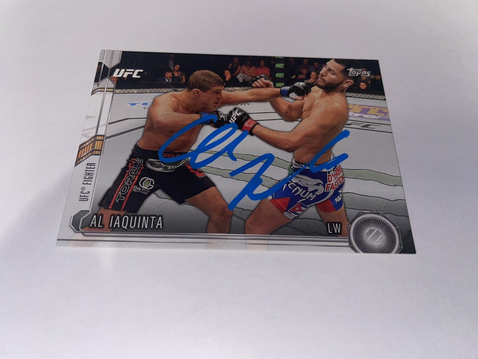 Al Iaquinta Signed 2015 Topps UFC Trading Card Raging Al