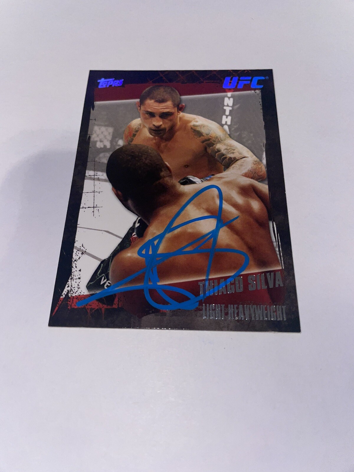 Thiago Silva Signed 2010 Topps UFC Trading Card Brazil Star