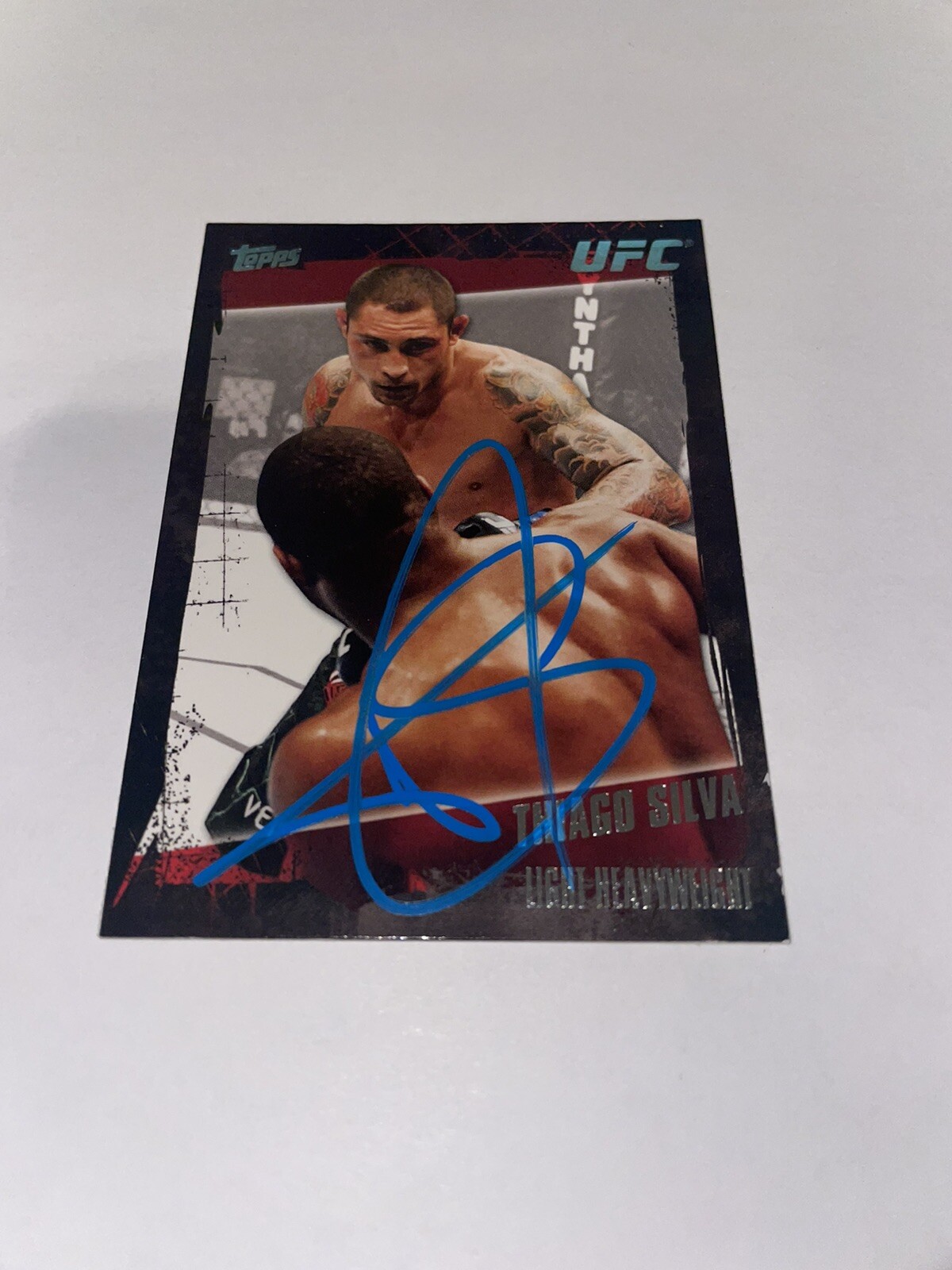 Thiago Silva Signed 2010 Topps UFC Trading Card Brazil Star #2