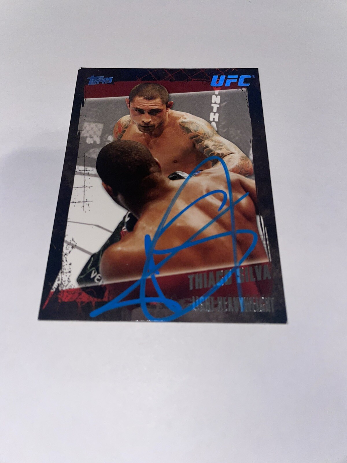 Thiago Silva Signed 2010 Topps UFC Trading Card Brazil Star #3