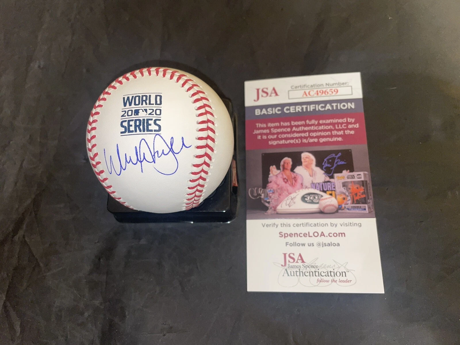Walker Buehler Signed Official 2020 World Series Baseball LA Dodgers JSA