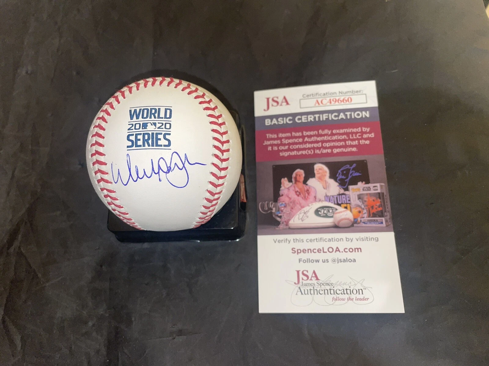 Walker Buehler Signed Official 2020 World Series Baseball LA Dodgers JSA #2