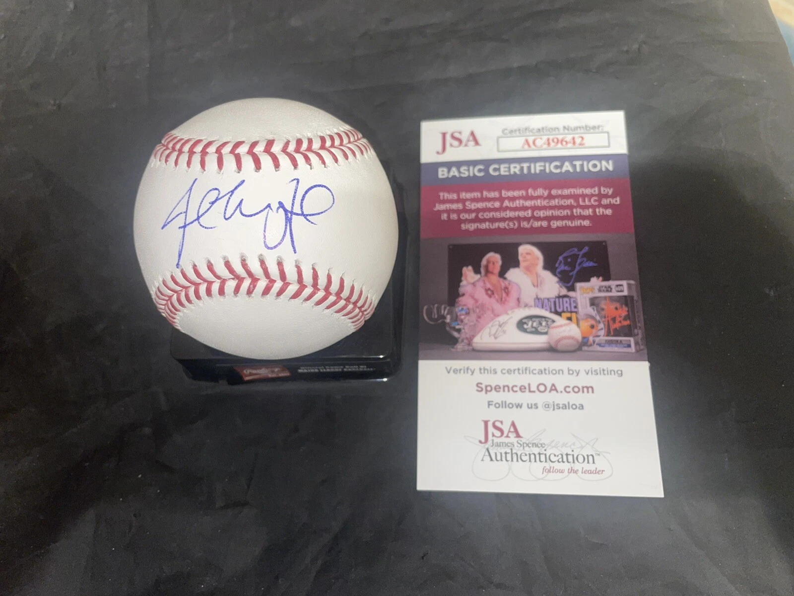 Jack Mayfield Signed Official Major League Baseball Los Angeles Angels JSA