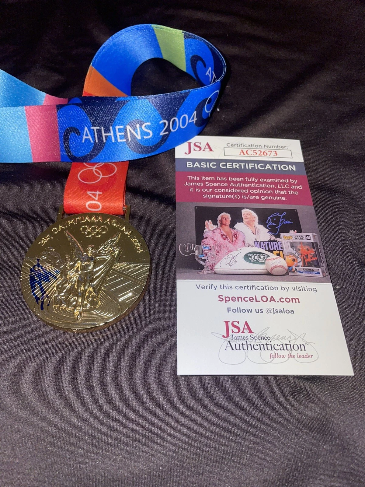 Yuli Gurriel Signed Replica 2004 Athens Olympics Gold Medal Team Cuba JSA