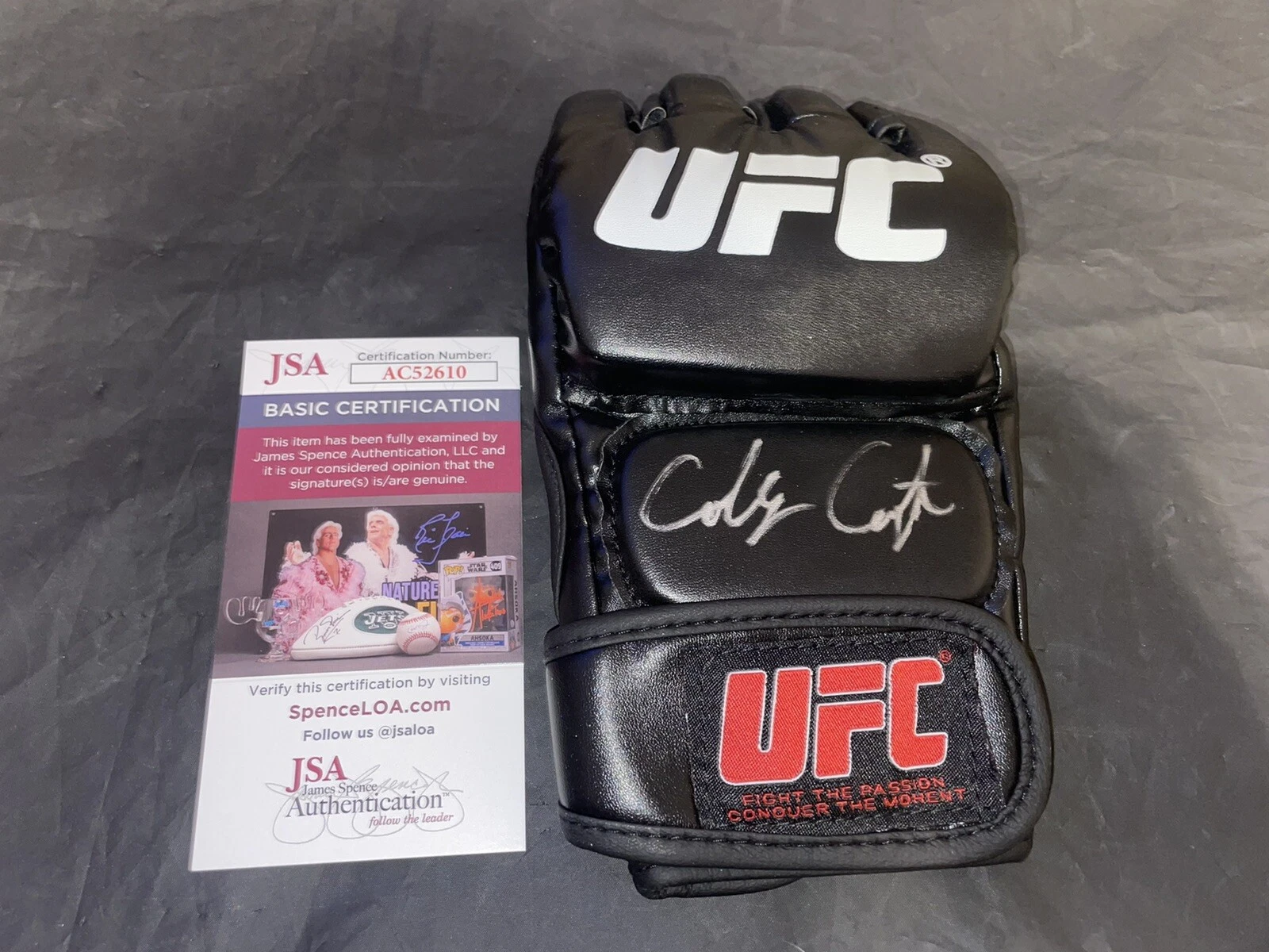 Colby Covington Signed UFC Glove Welterweight Champ JSA Auth