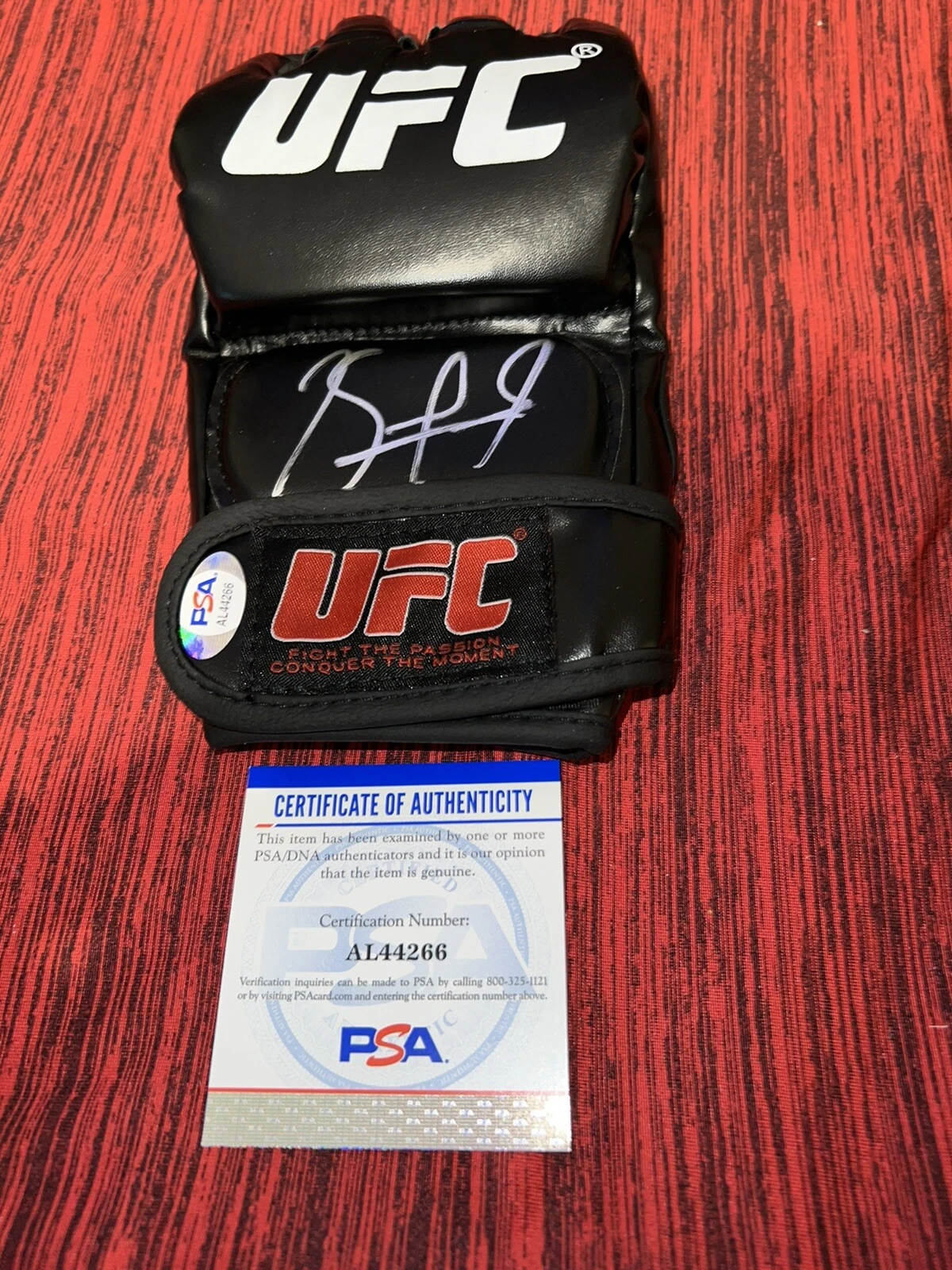 Kamaru Usman Signed UFC Glove “Nigerian Nightmare” Champ PSA/DNA #3