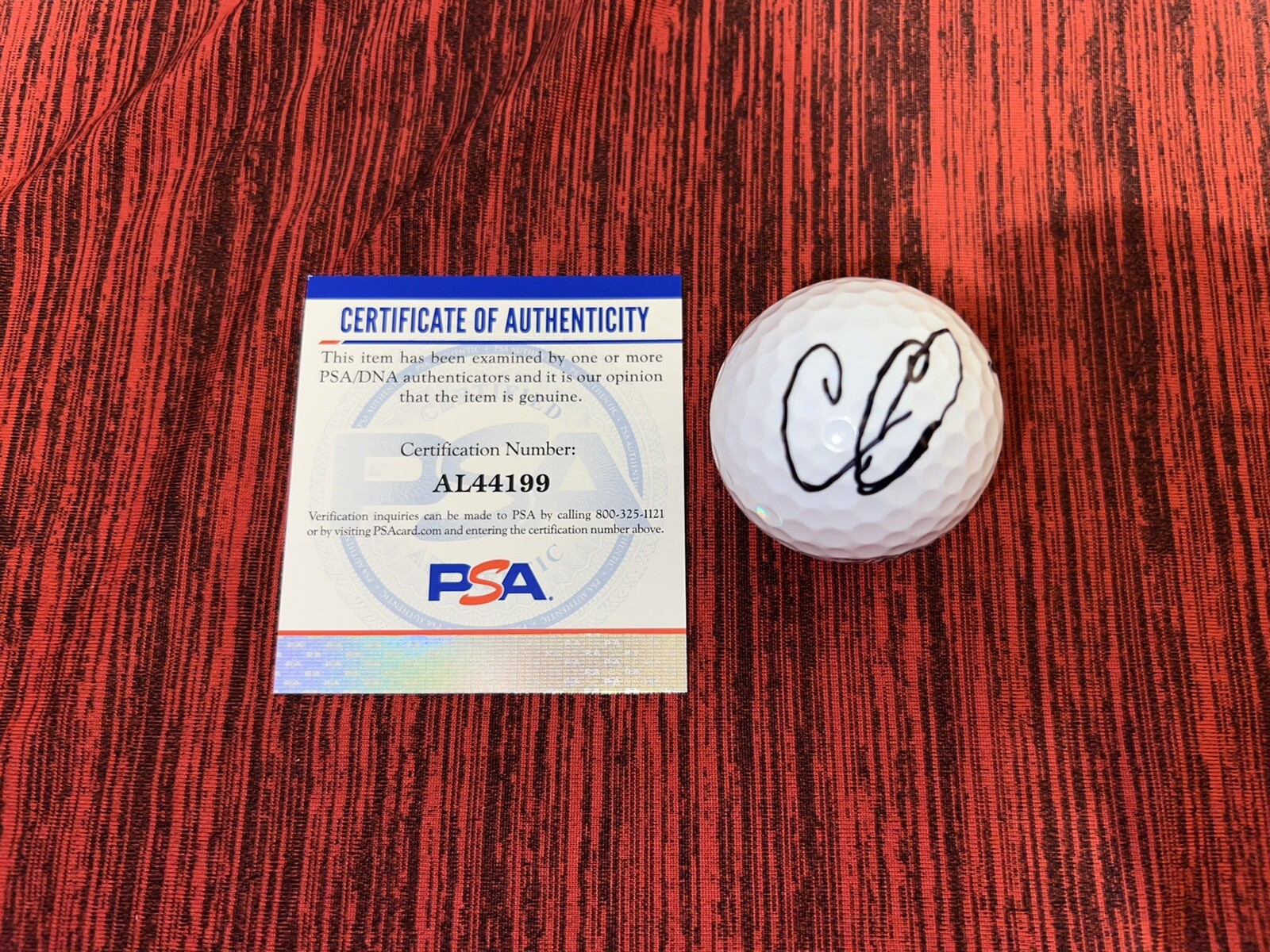Cameron Champ Signed Official Titleist  Velocity Golf Ball PGA Pro PSA/DNA