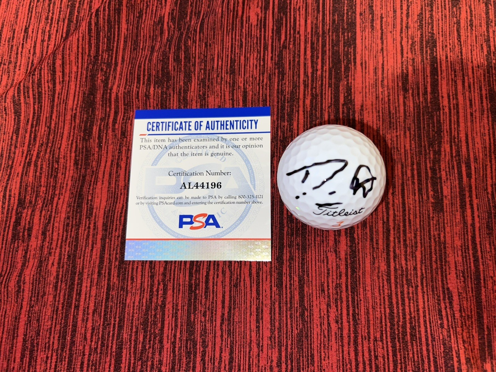 Danny Willett Signed Official Titleist  Velocity Golf Ball 2016 Masters PSA/DNA