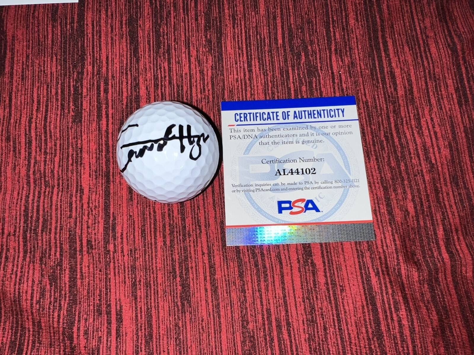 Garrick Higgo Signed Bridgestone WM Open Golf Ball PGA Pro PSA/DNA