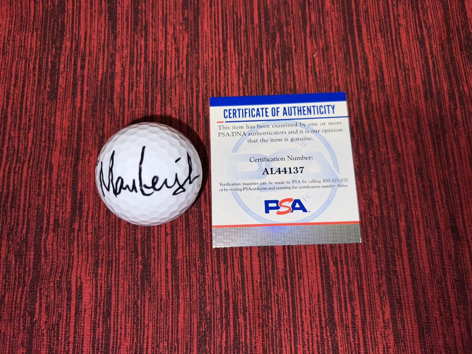 Marc Leishman Signed Titleist Velocity Golf Ball PGA Pro PSA/DNA