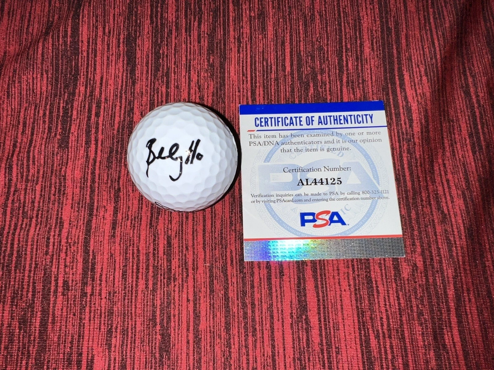Billy Horschel Signed Official Titleist  Velocity Golf Ball PGA PSA/DNA