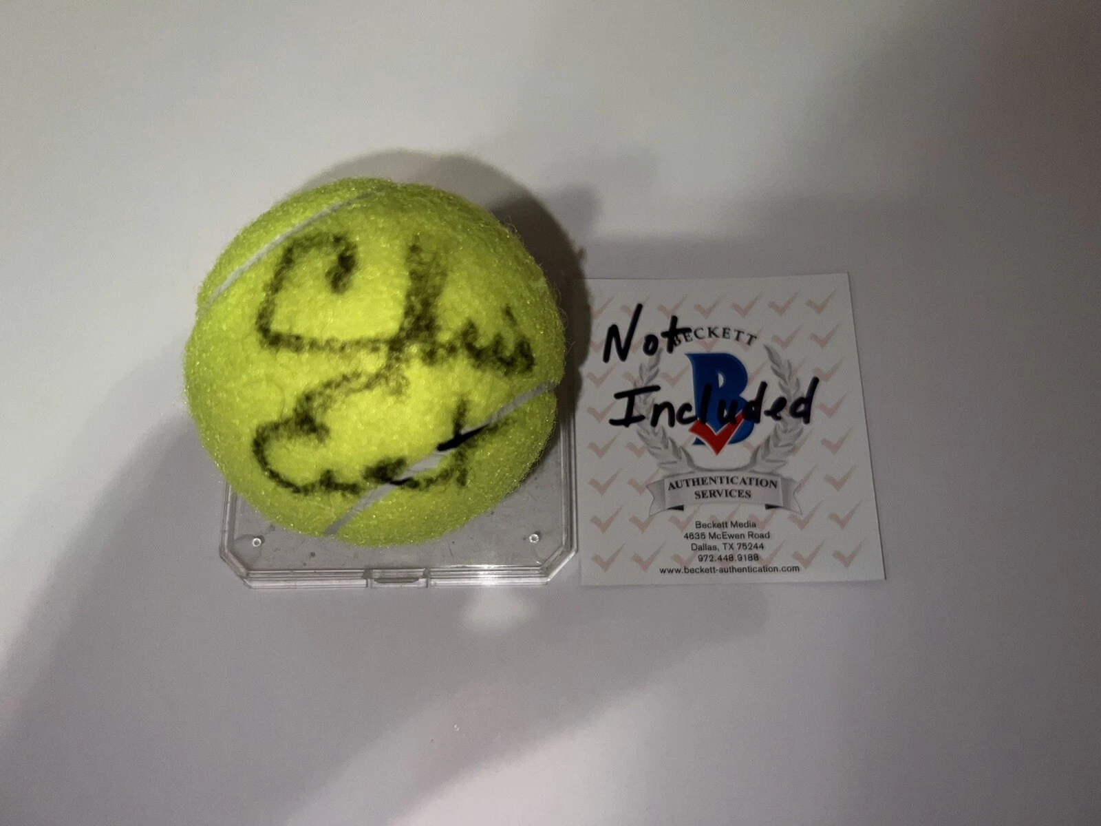 Chris Evert Signed Brand New Tennis Ball GOAT Beckett Auth #2