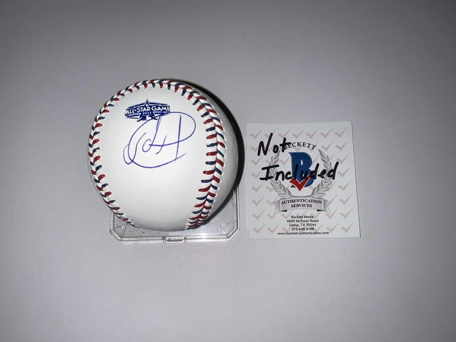 Sandy Alcantara Signed Official 2022 All Star Baseball 2022 NL CY? Beckett Auth