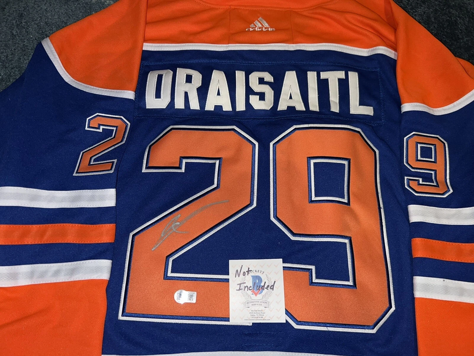 Leon Draisaitl Signed Edmonton Oilers Jersey Germany Superstar Beckett