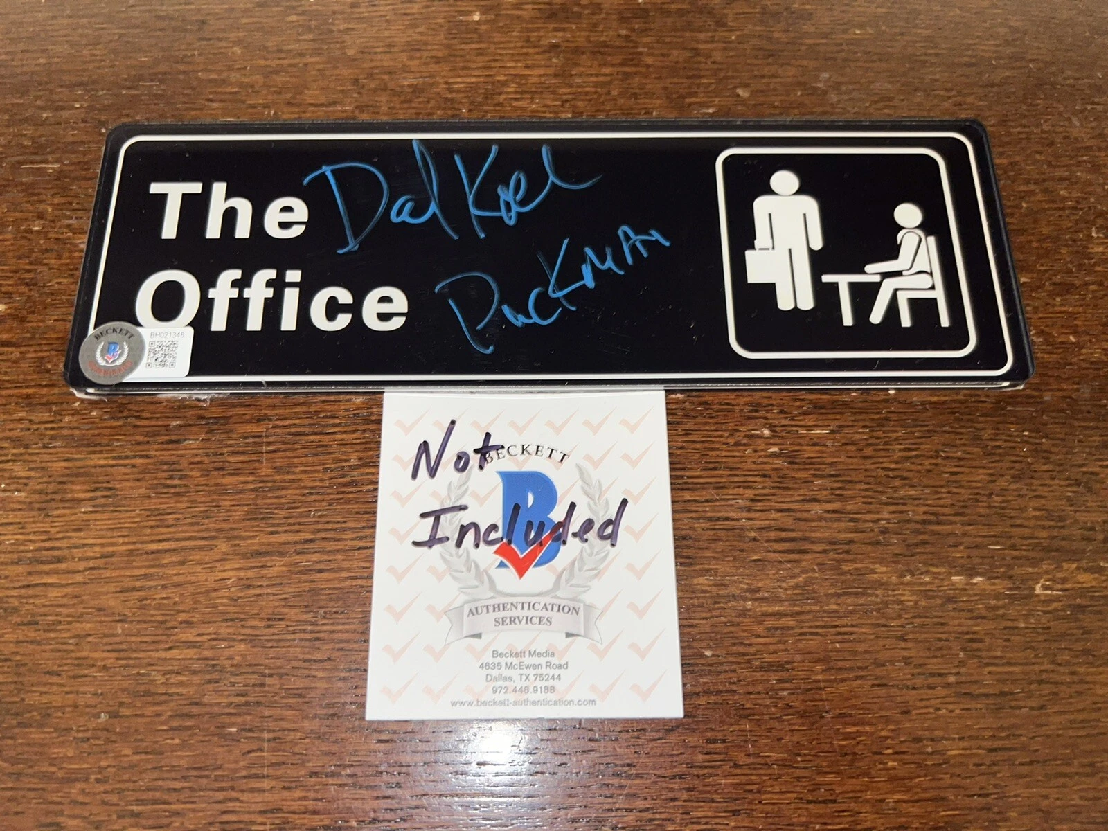 David Koechner Signed “The Office” Sign  Todd Packer Hollywood Legend Beckett #2