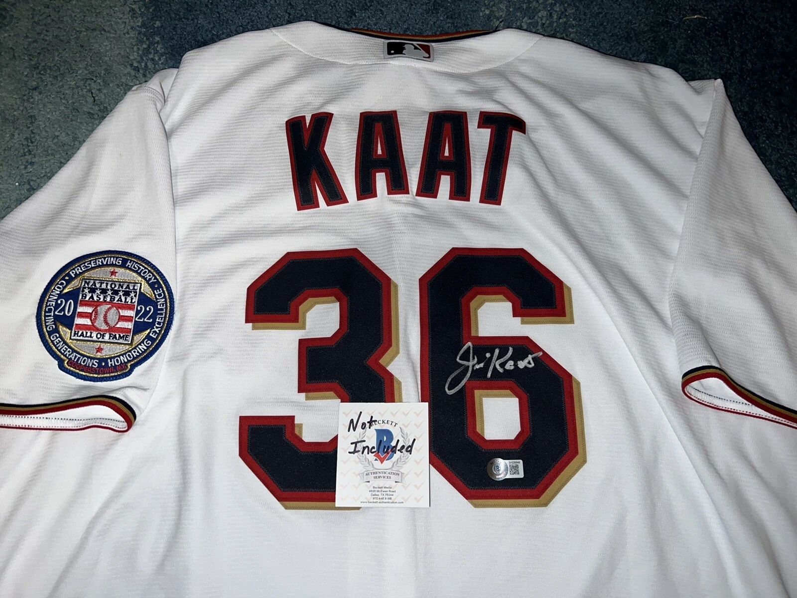 Jim Kaat Signed Minnesota Twins Jersey HOF 22 Cooperstown Collection Beckett