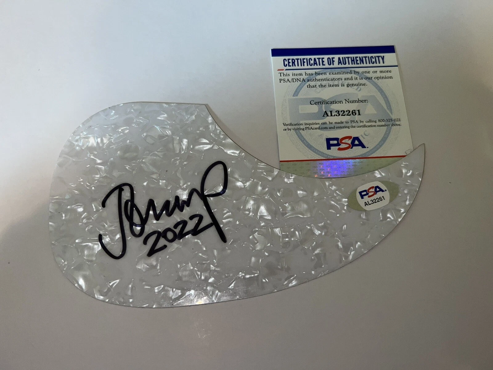 John Mellencamp Signed Acoustic Pickguard Legendary Grammy Winner PSA/DNA #3